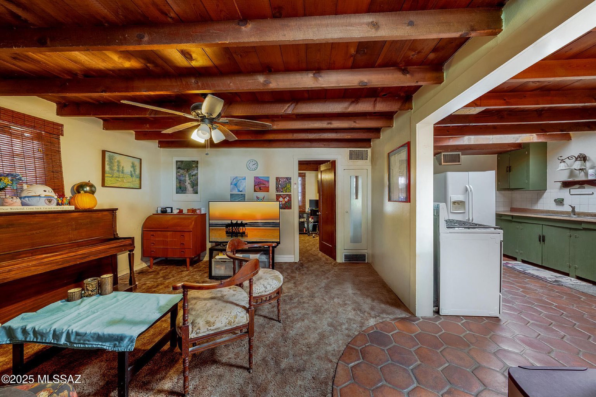 Living room toward the kitchen