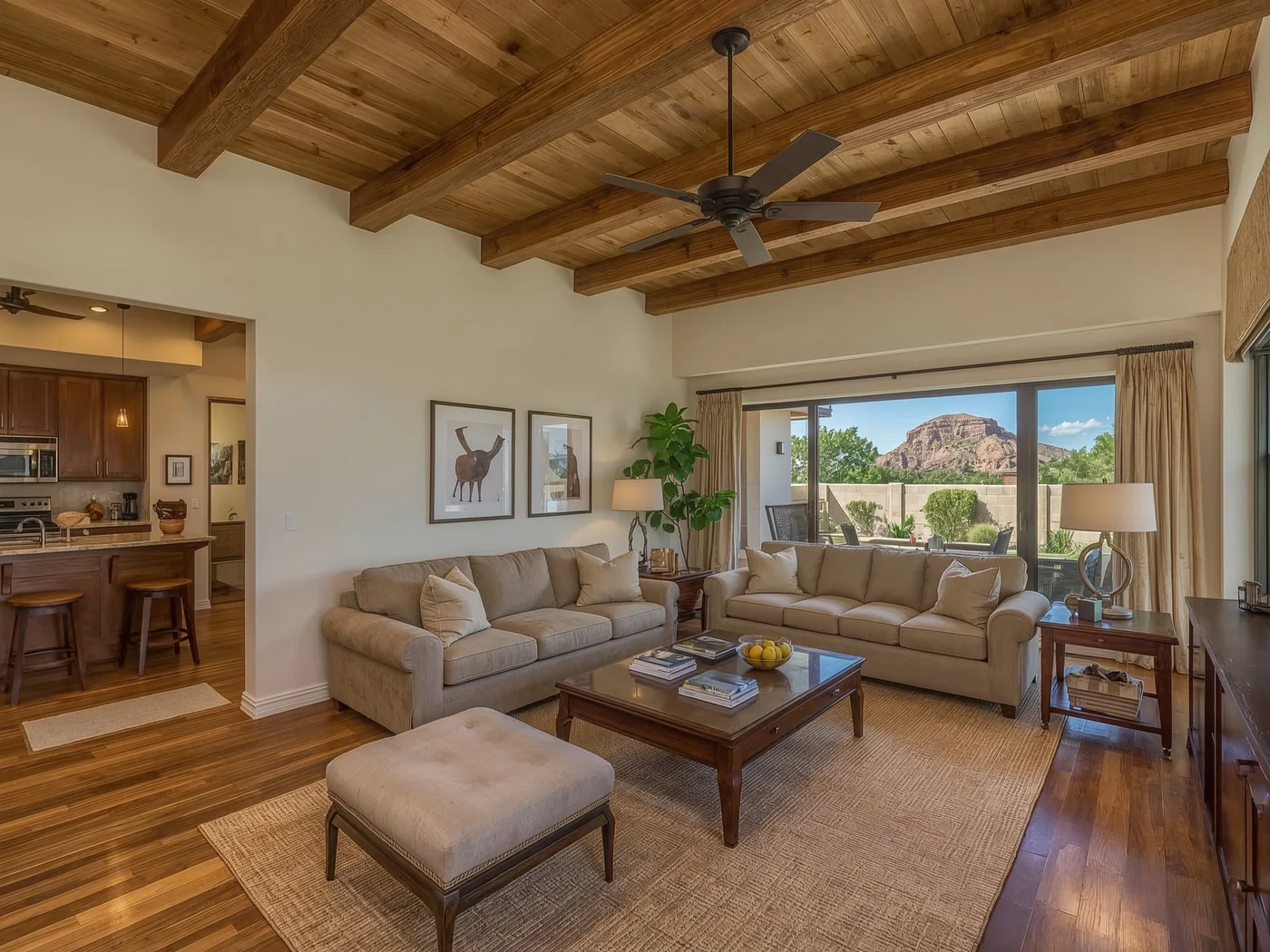Detached guest house family room