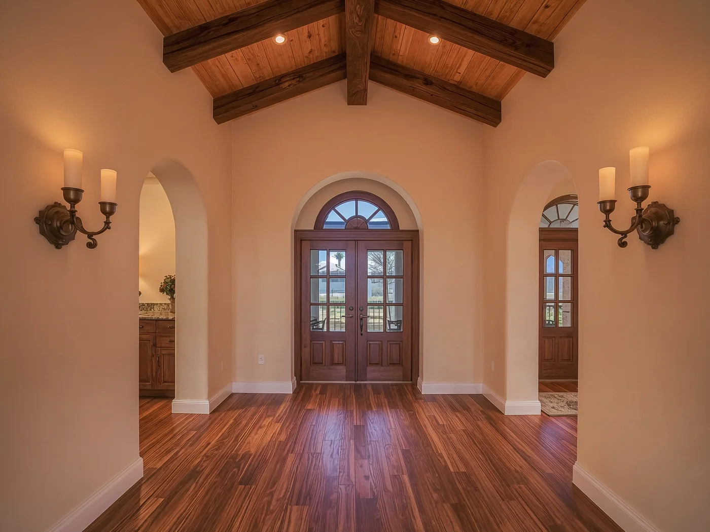 Bedroom hallway · imported wood floors