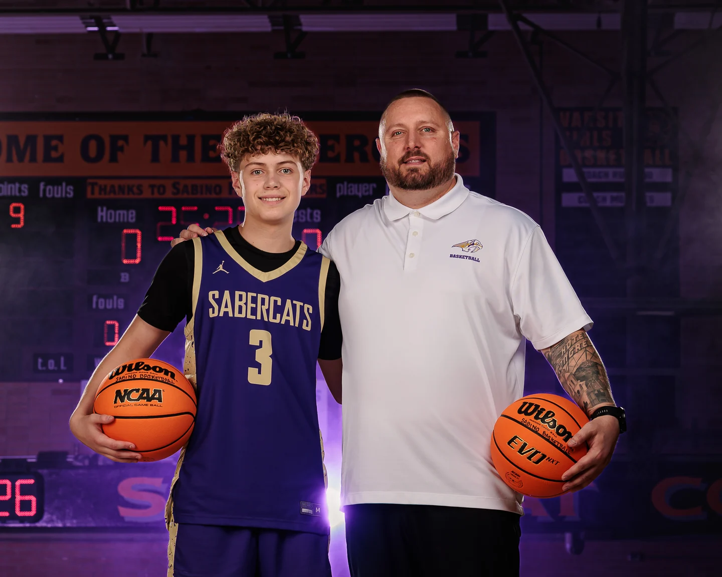 Zach on the basketball court